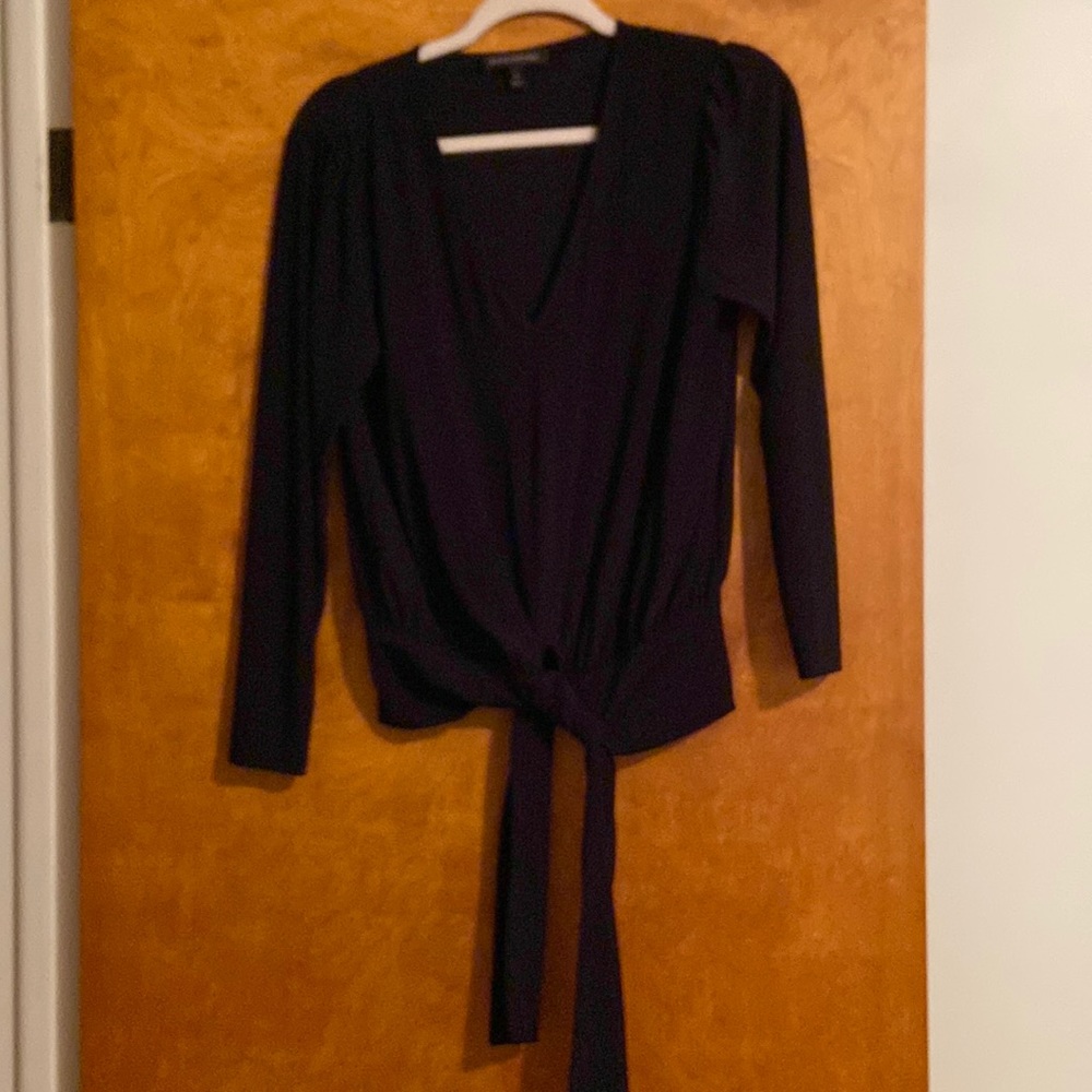 Banana Republic Black Top with tie waist